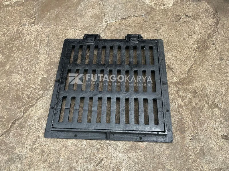 Grill atau Grating Tutup Besi untuk Selokan dan Saluran Drainase