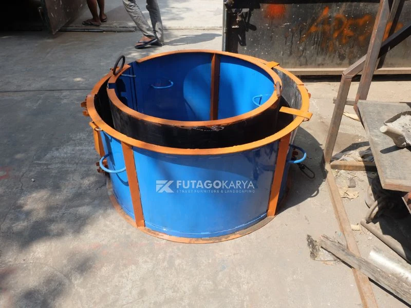 Cetakan Gorong-gorong Beton Bahan Besi Kuat