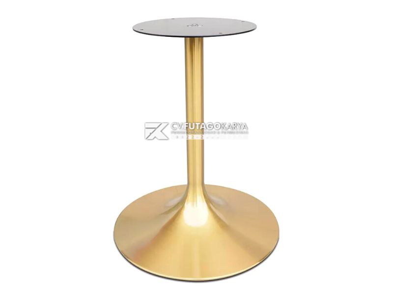 Kaki Meja Stainless Bulat Langsung Tangan Pertama