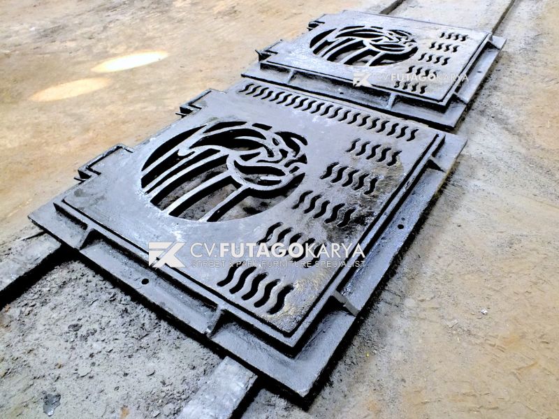 Jual Besi Penutup Selokan Pabrik Langsung