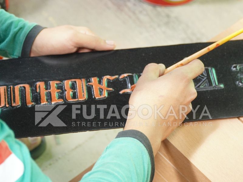 Jasa Pembuatan Tiang Papan Nama Jalan Estetik